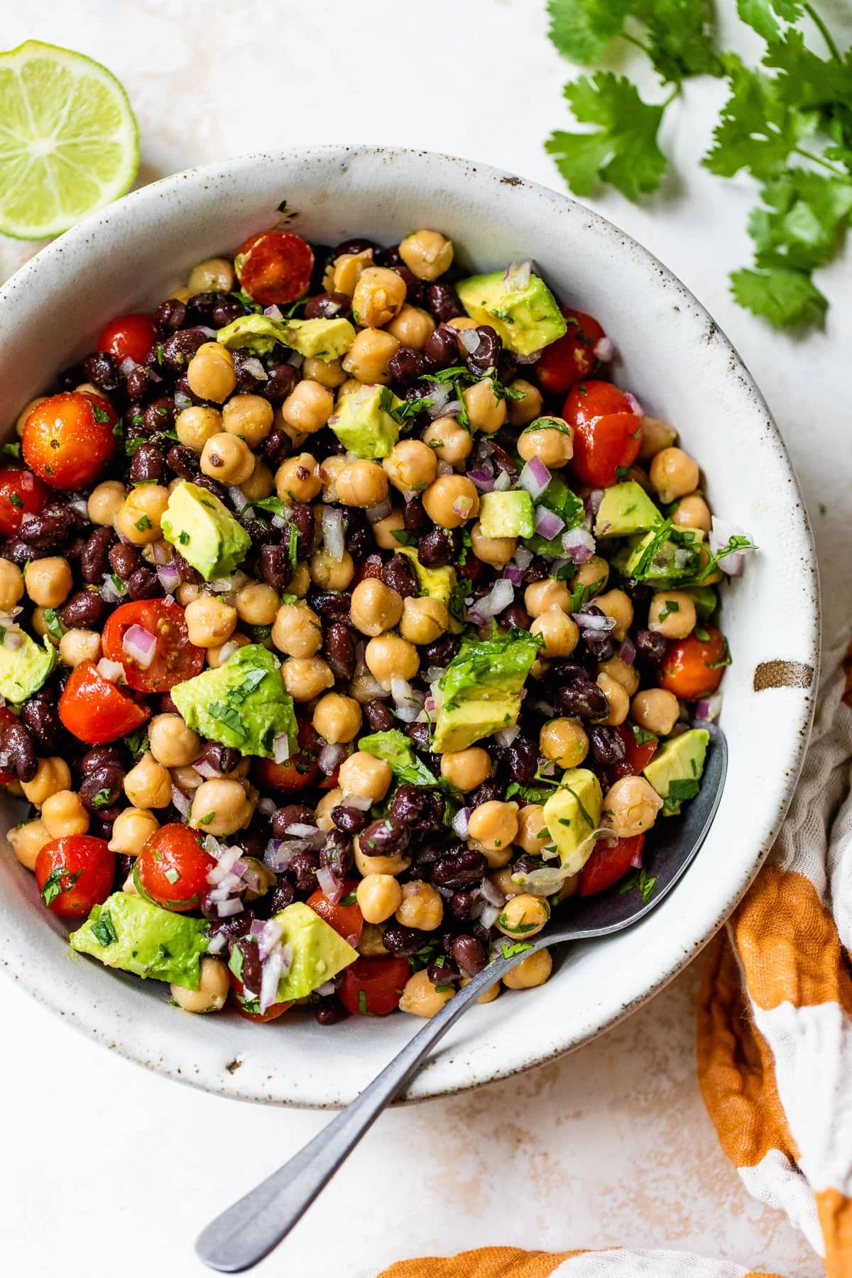Fiesta Chickpea and Black Bean Salad