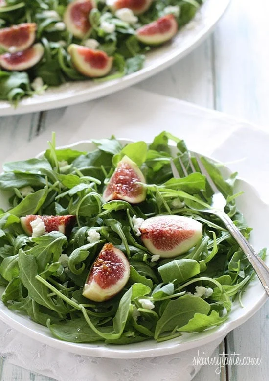 Arugula Fig Salad with Goat Cheese
