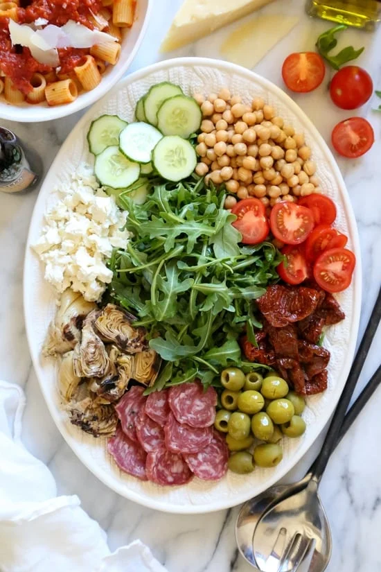 How To Make An Antipasto Salad Platter