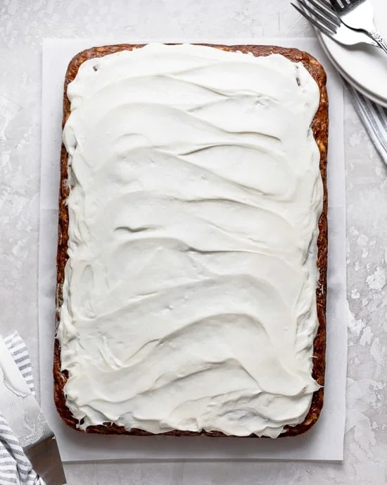 Fruity, moist and delicious, this banana and zucchini cake is loaded crushed pineapple and lightly sweetened with honey.