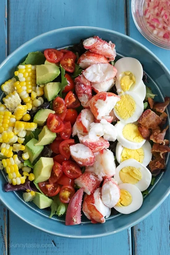 Lobster Cobb Salad – a classic Cobb salad with a light summer twist.