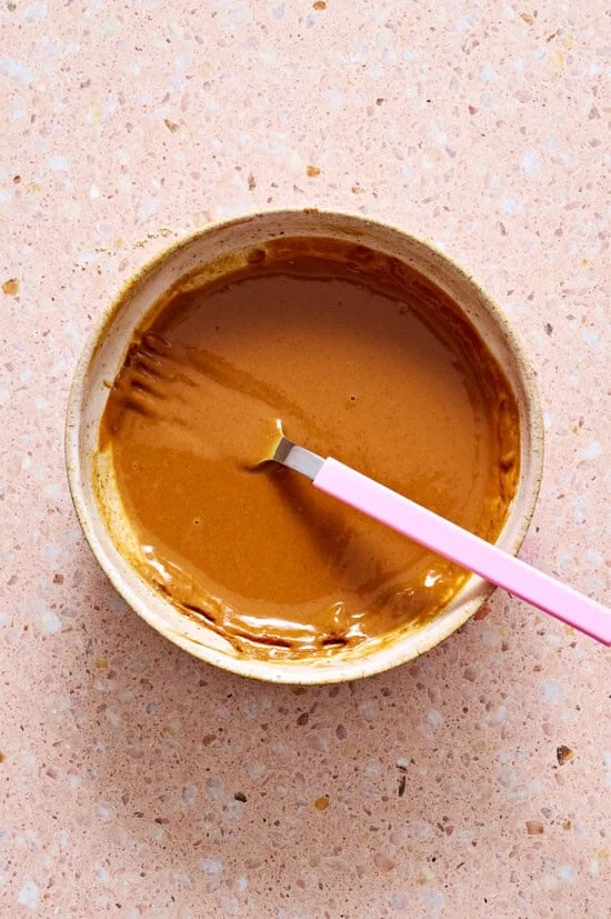 Make the light peanut-lime dressing.