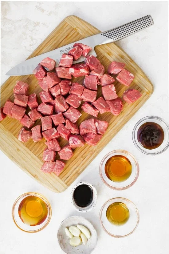 marinate the beef