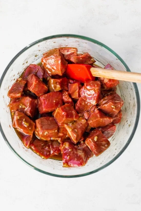 marinate the beef