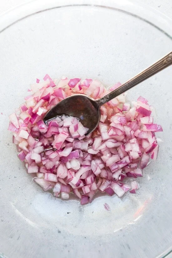 marinate the onion