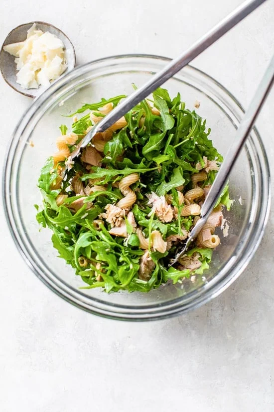 Mayo-less Tuna Pasta Salad