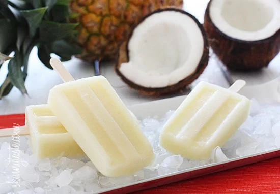 Piña Colada Popsicles