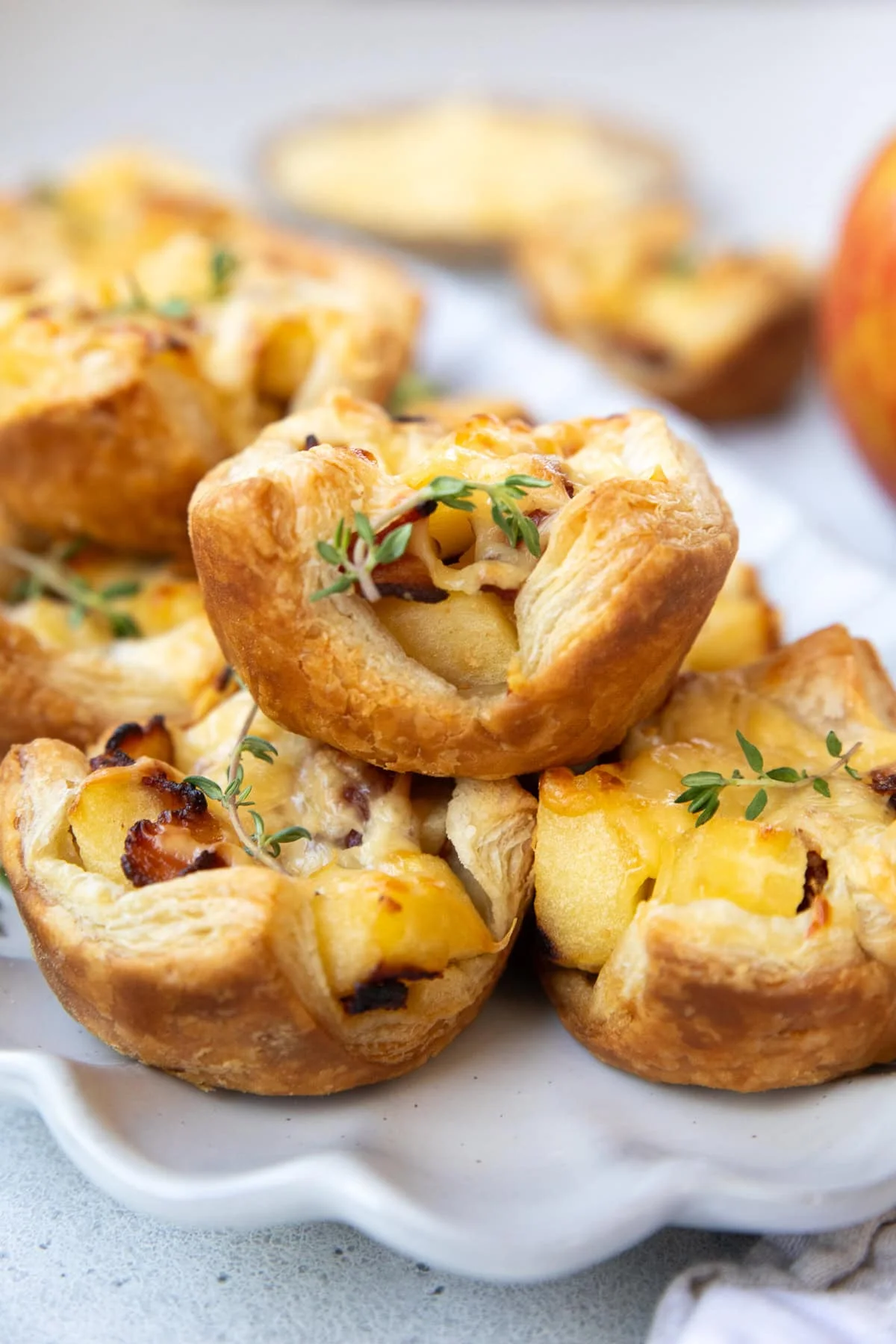 Puff Pastry Apple and Bacon Bites