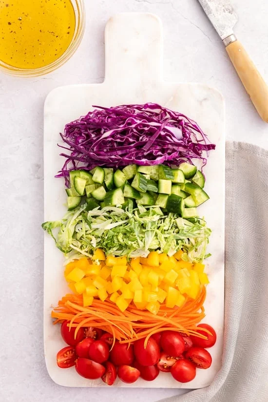 rainbow of vegetables