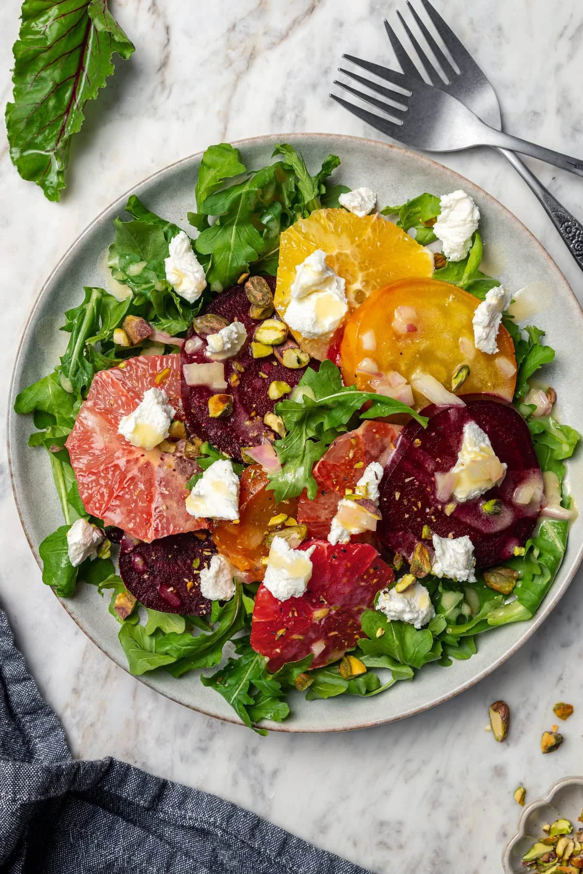 Roasted Beet and Citrus Salad With Goat Cheese