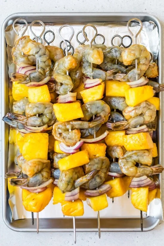 Shrimp and Pineapple Skewers