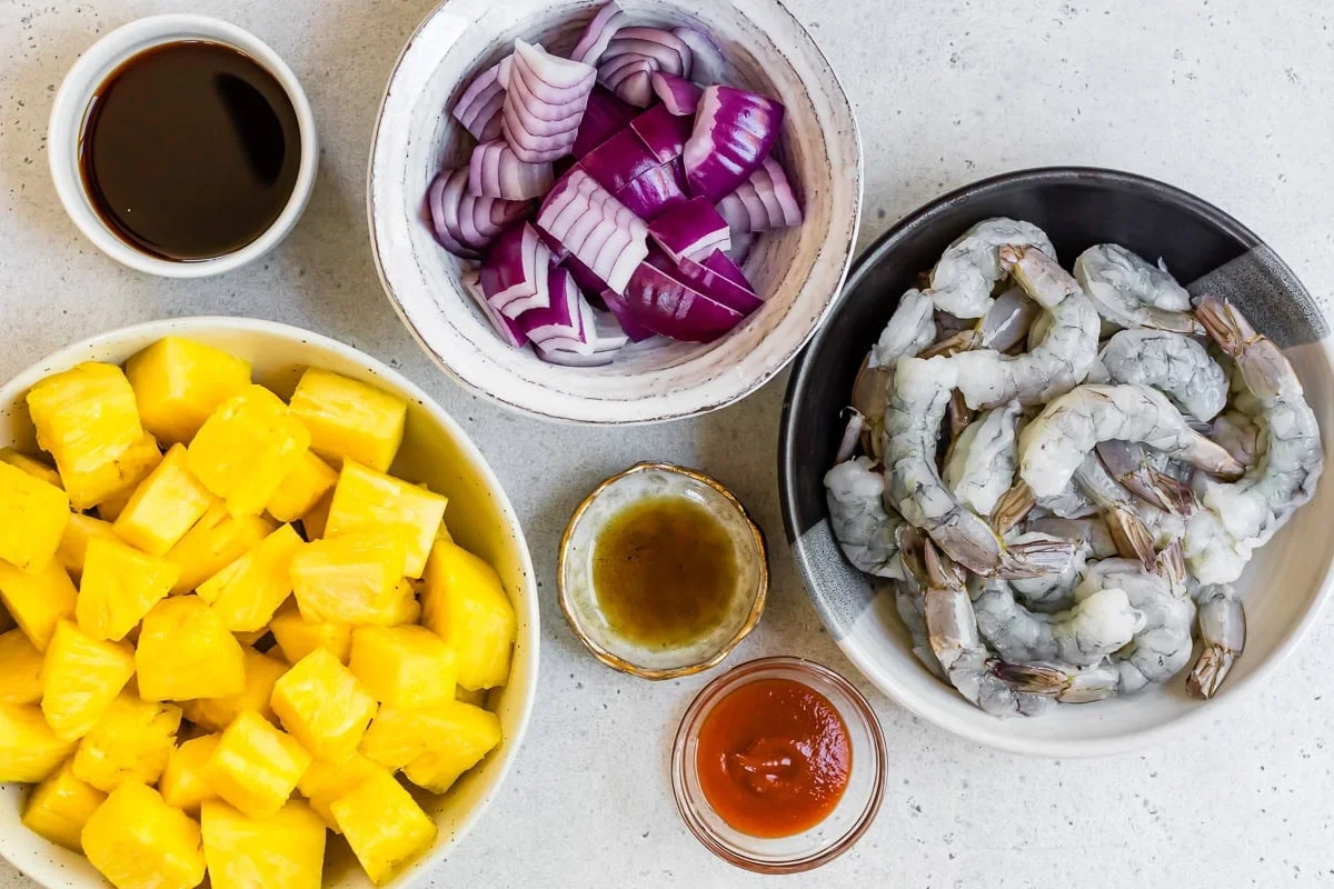 Shrimp and Pineapple Skewers