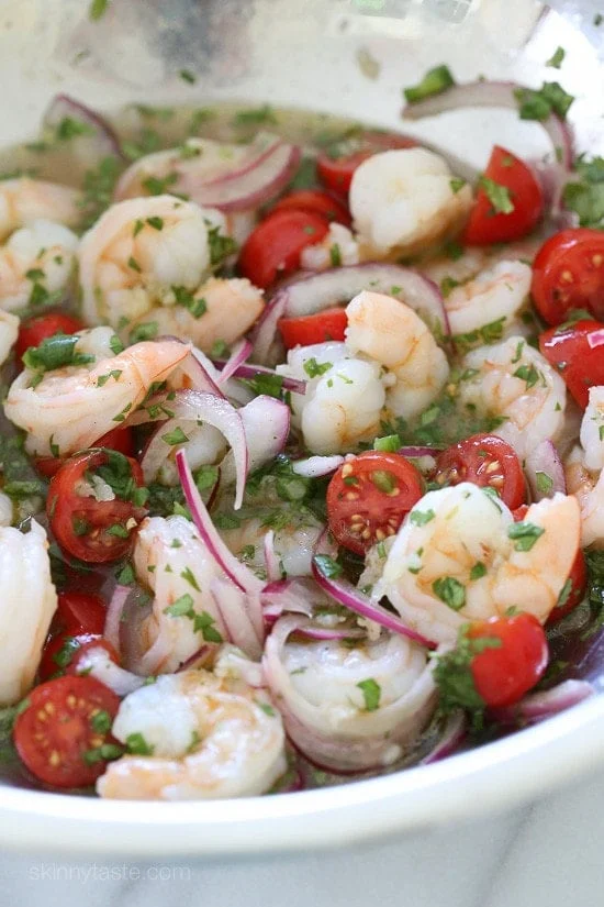 Shrimp Ceviche and Avocado Salad – an easy, delicious, low-carb dish.