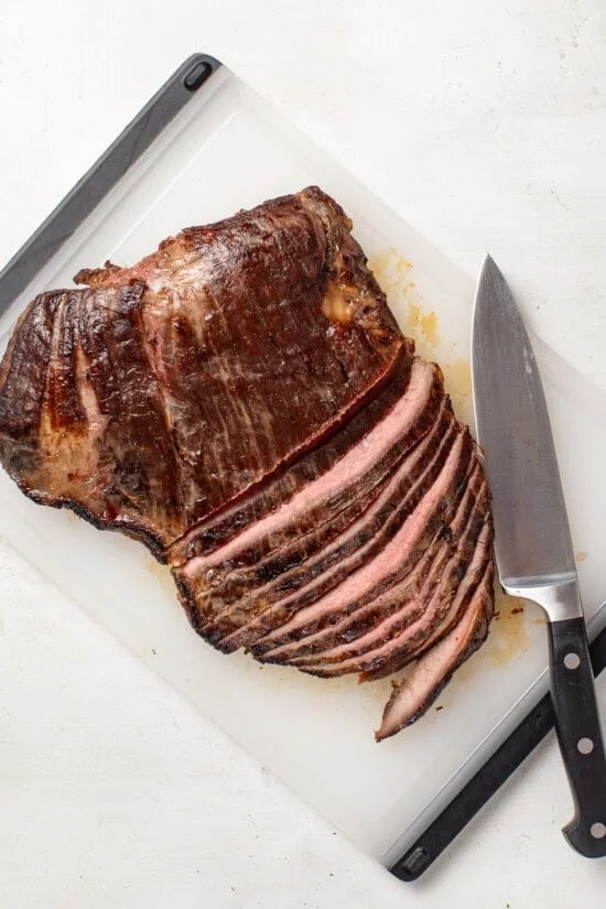 Slice the steak