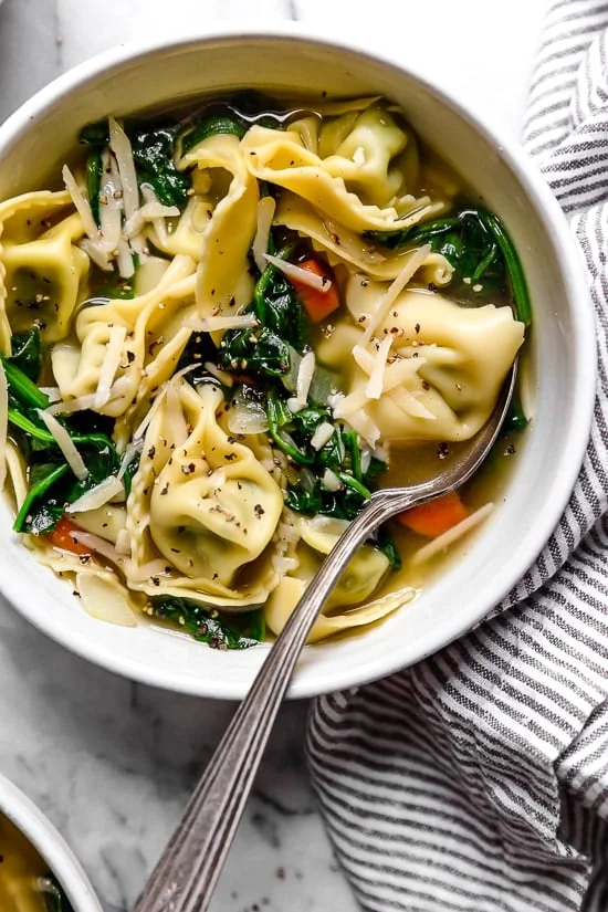 Spinach Tortellini Soup