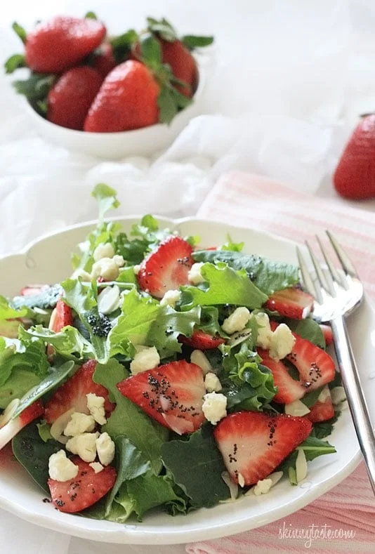 Strawberry and Gorgonzola Salad with Poppy Seed Dressing