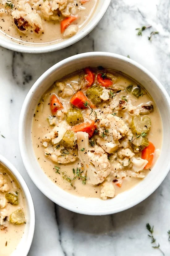 Creamy Roasted Cauliflower Chowder