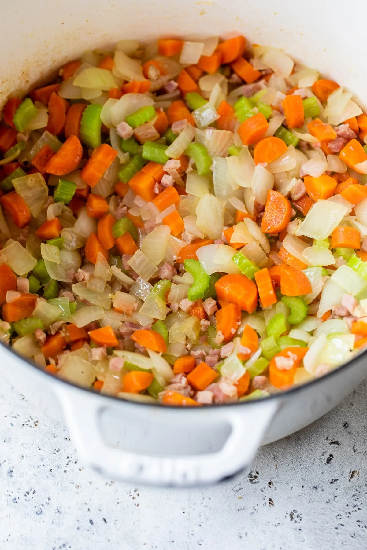 veggies in a Dutch oven