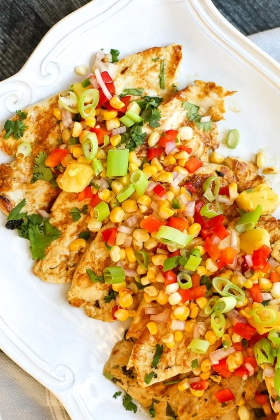 Zesty Lime Grilled Chicken with Pineapple Salsa