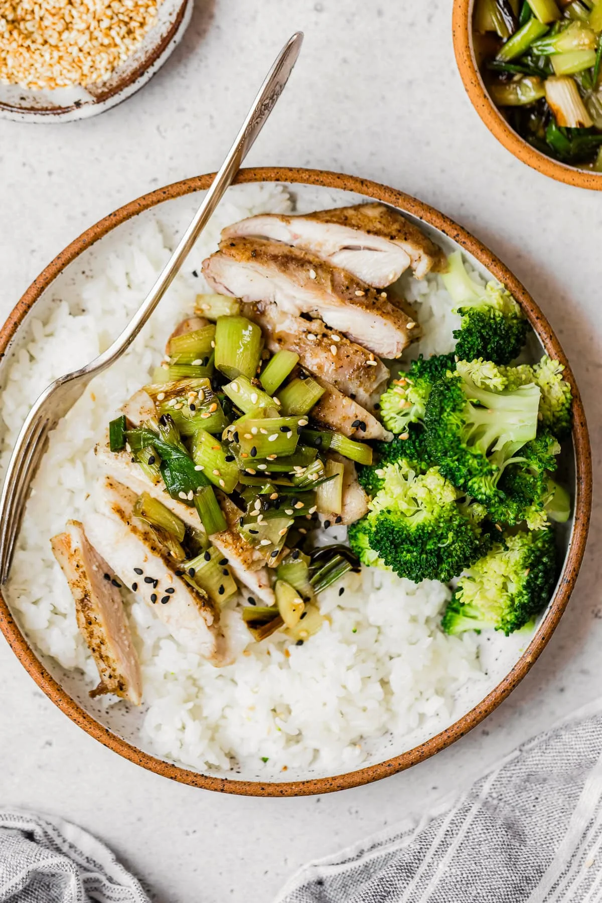 Grilled Boneless Chicken Thighs with Charred Scallion Sauce
