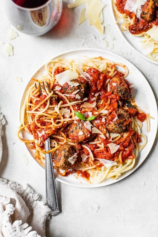 Italian Beef and Spinach Meatballs